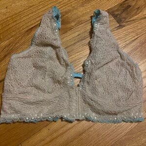 Gray Secret Treasures Intimates Unlined Bralette with Open Back -  Size XL